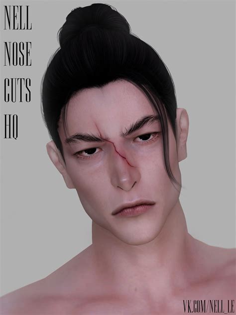 Nell — Nose Cuts Hq Compatible Scar Get Famous Sims 4 Mods