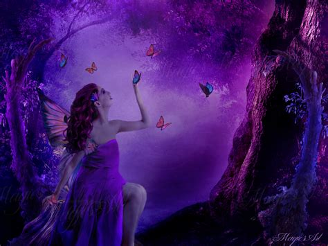 Purple Fairy By Magicsart On Deviantart