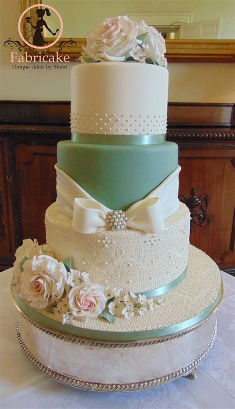 When planning your sage green wedding theme, think of ways to bring the outside in. Sage Green Wedding Cake - CakeCentral.com