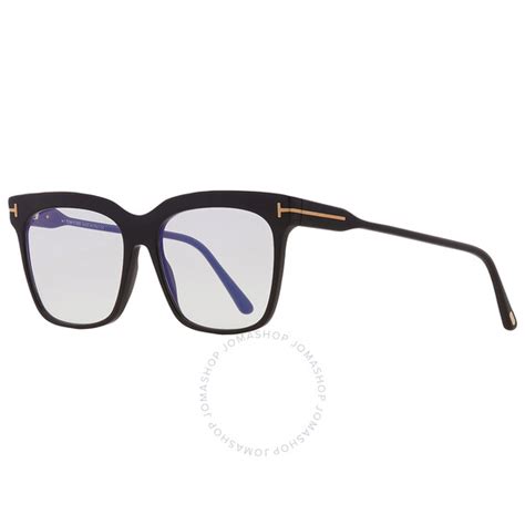 tom ford blue light block square ladies eyeglasses ft5768 b 001 54