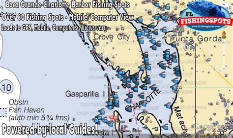 Boca Grande And Charlotte Harbor Fishing Spots For Gps Boca Grande Florida
