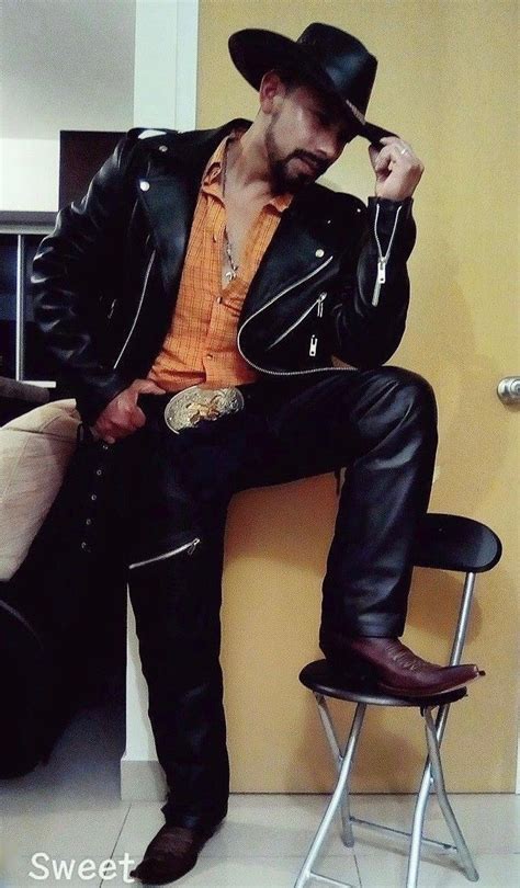 Pin By Andryk Roca On Leather Men In Leather Men Mexican Men Western Boots