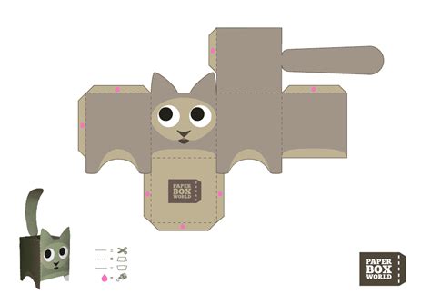 Cat Paper Toy Template