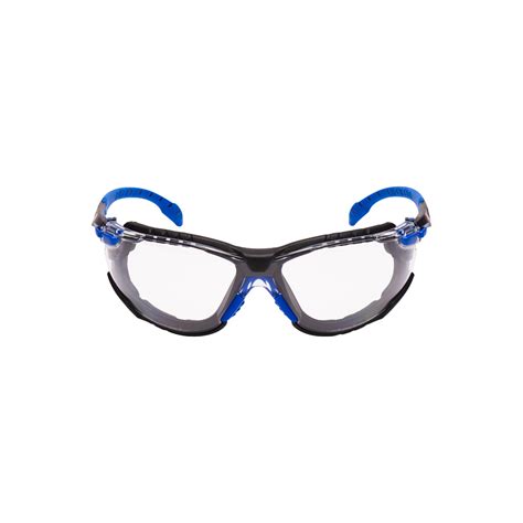 3m™ solus™ 1000 safety glasses blue black frame scotchgard™ anti fog anti scratch coating k