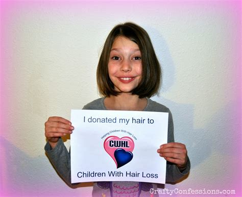 Crafty Confessions Of A Brainy Mom Donating Hair To Children With Hair