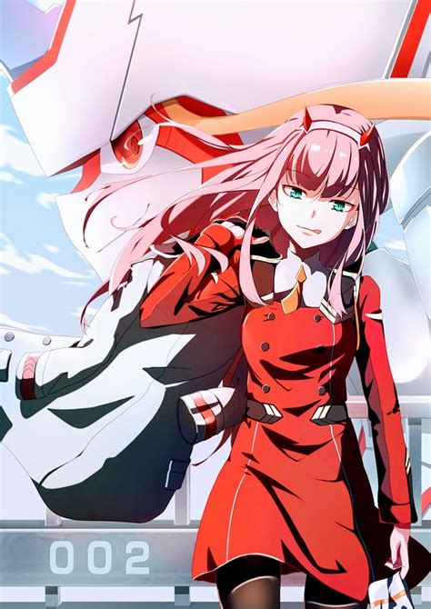 Strelizia And Zero Two Darling In The Franxx Gg Anime かわいいアニメガール