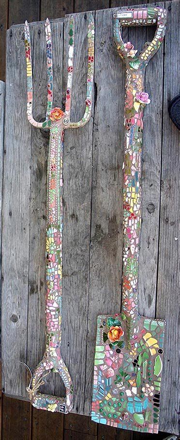 Pool Equipment Shed Ideas ~ Garden Tools Turned Into Junk Unique Mosaic