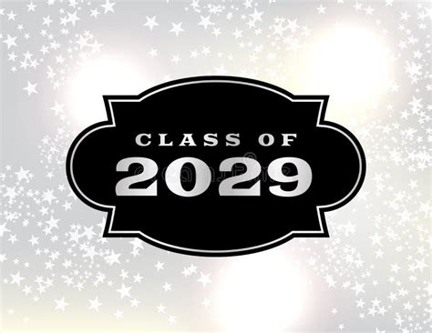 Class Of 2029 Emblem Illustration Stock Vector Illustration Of School
