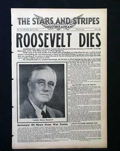 President Fd Roosevelt Dies Truman Takes Office
