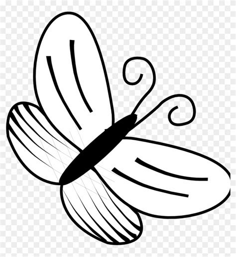 Butterfly Images In Black And White Clip Art Library