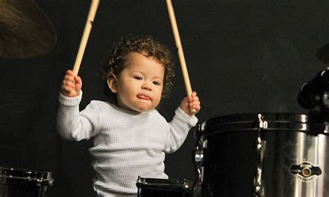 Toddler Drummer Prodigy Aged Two Accompanies Pianist Father Daily