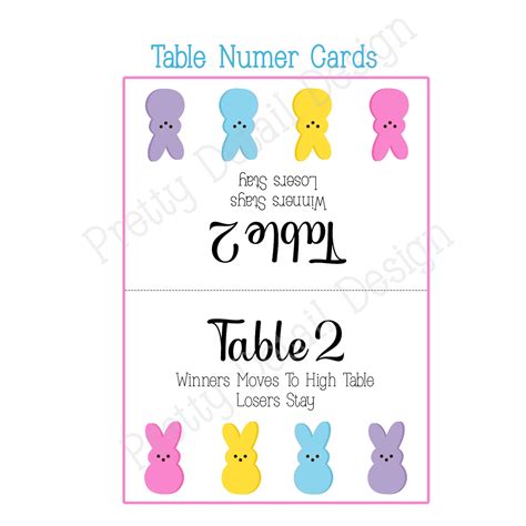Easter Bunco Bundle Bunco Scorecards Tally Sheets Table Etsy