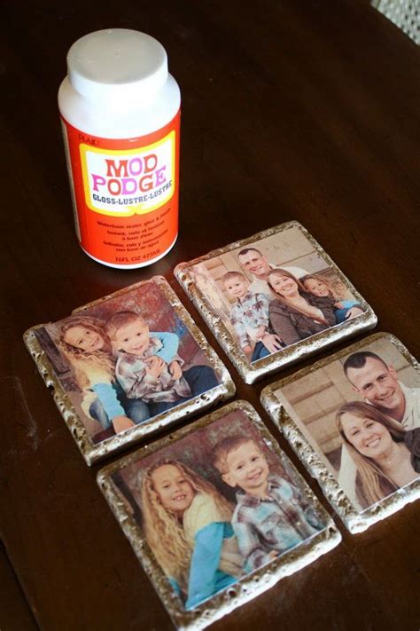 Diy Photo Tile Coasters Transfer Your Photos To The Stone Tiles And