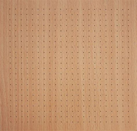 Perforated Mdf Slatted Wooden Veneer Wall With Polyester Fiber Slat