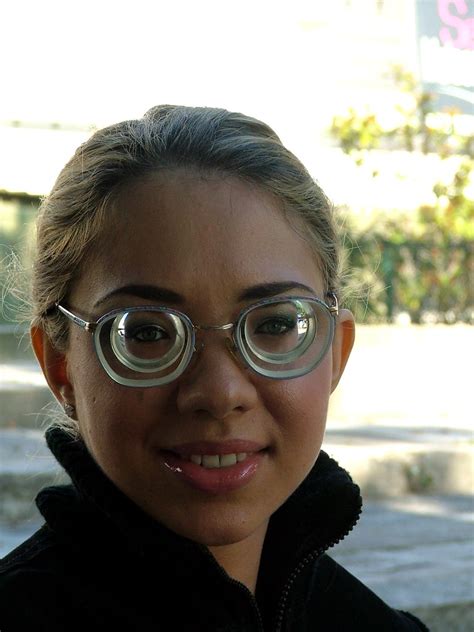 Cute Girl With Strong Glasses And Zip Up Turtle Neck Sweat