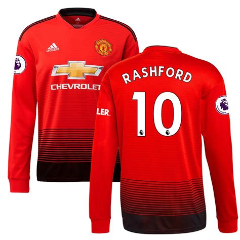 All products from manchester united jersey category are shipped worldwide with no additional fees. adidas Marcus Rashford Manchester United Red 2018/19 Home ...