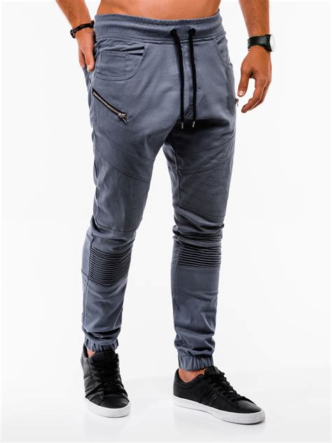 Mens Pants Joggers Grey P709 Modone Wholesale Clothing For Men