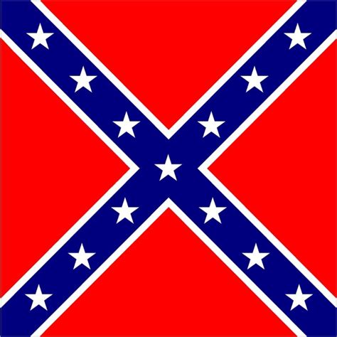 Square Rebel Confederate Flag Decal Sticker 29