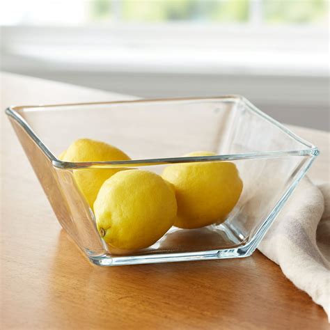 Mainstays 9 Inch Square Clear Glass Side Salad Bowl
