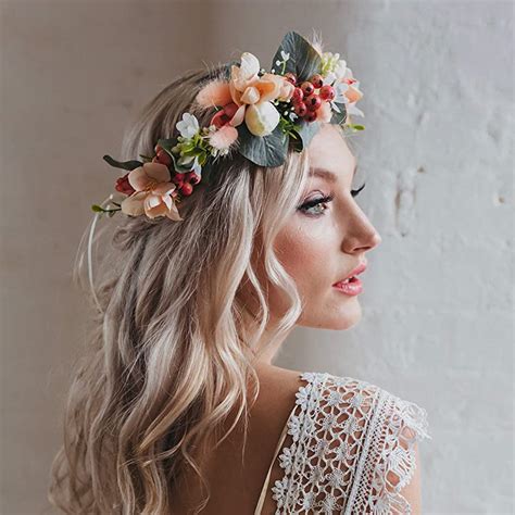 Willow Wedding Flower Crown Headband Uk Handmade