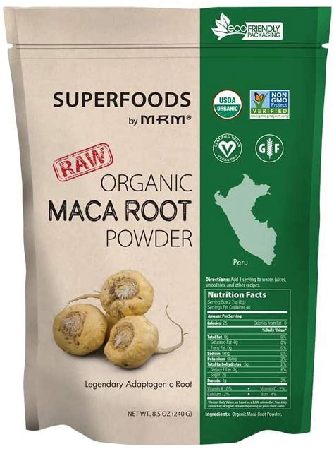 MRM Raw Organic Maca Root Powder 8 5 Oz Walmart Com