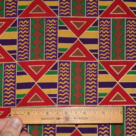 African Geometric Pattern Fabric Ethnic Cotton For Joann