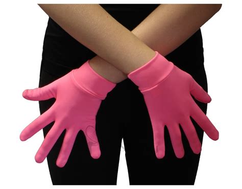 Pinky Gloves Long Pink Fishnet Gloves Deluxe 9in Party City Leigh