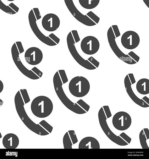 Phone Seamless Pattern Background Icon Business Flat Vector
