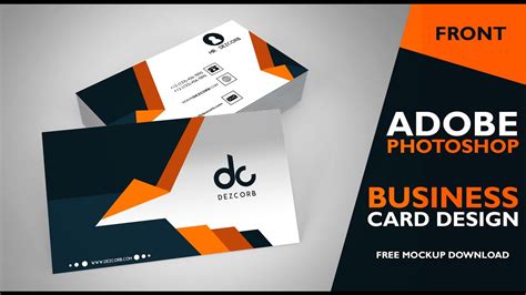 Business Card Design In Photoshop Cs6 Front Photoshop Tutorial