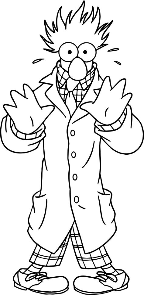 Nice The Muppets Muppets Beaker Coloring Pages Super Coloring Pages
