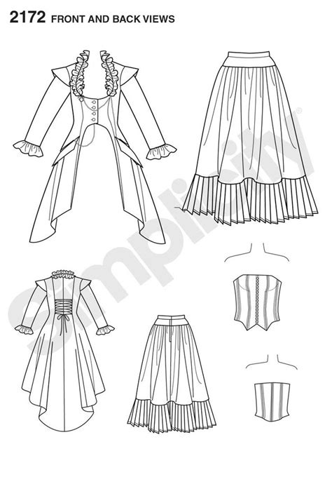 simplicity pattern 2172 misses victorian era costume by theresa laquey with images