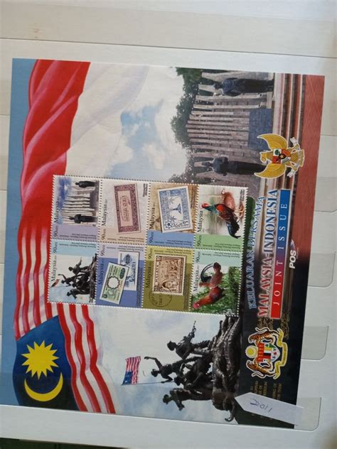 Setem Sheet Malaysia Indonesia Joint Issue Nilai Muka Rm