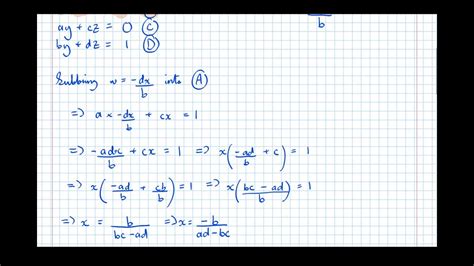 Deriving the inverse of a 2x2 matrix [Yr1 Further (Pure Core)] - YouTube