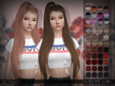 The Sims Resource Leahlillith Radiant Hair