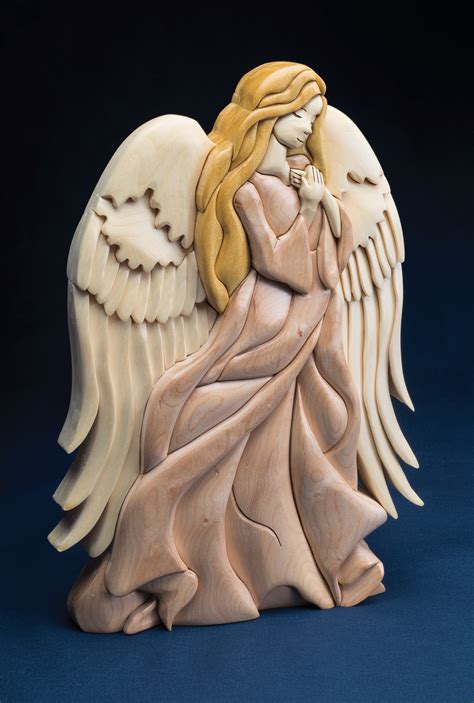 This Freestanding Intarsia Angel By Kathy Wise Is A Divine Addition To