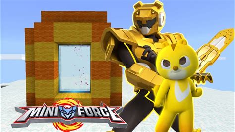 Portal Miniforce Portal Menuju Dunia Miniforce Max Di Minecrft Youtube