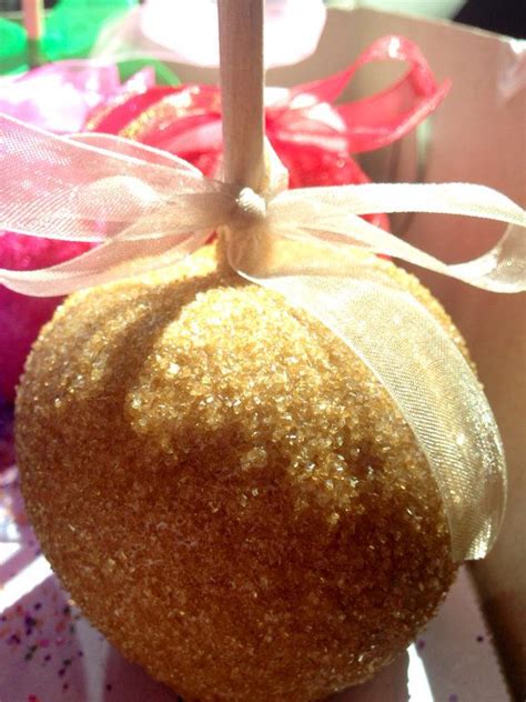 Gold Glam Apples Custom Candy Chocolate Or Caramel Apples Personalized