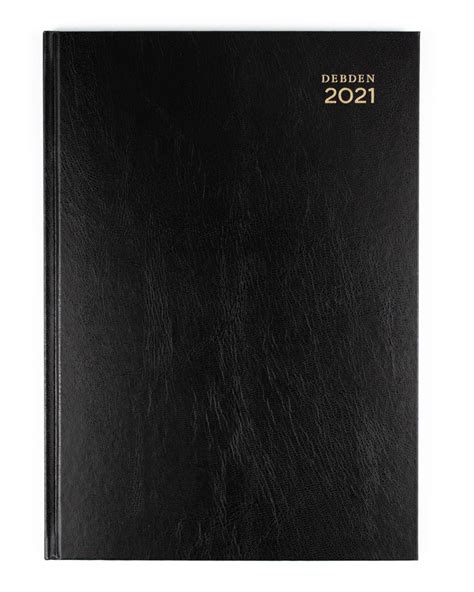 Debden Kyoto 2021 Calendar Year Diary A4 Week To View Black