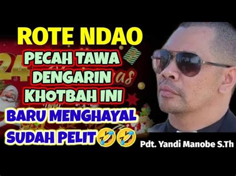 PDT YANDI MANOBE S TH MENGHAYAL UANG MILYAR TAPI PELIT YouTube