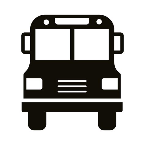 Bus School Silhouette Style Icon 2482231 Vector Art At Vecteezy