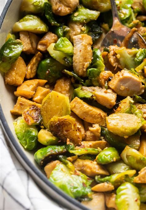 Skillet Chicken Brussels Sprouts The Whole Cook