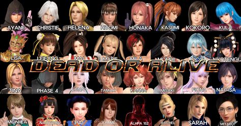 Update Doa Universe All Known Female Characters By Kameronfox On