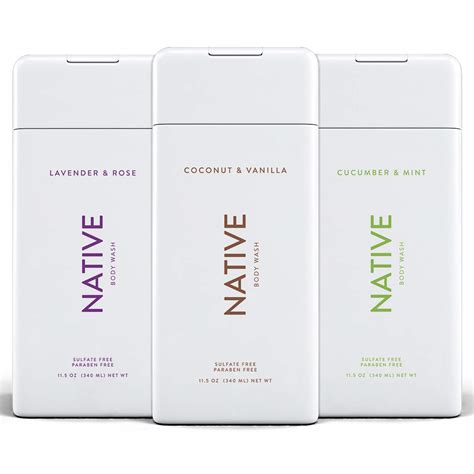 Native Body Wash 3 Pack Natural Body Wash Women And Men
