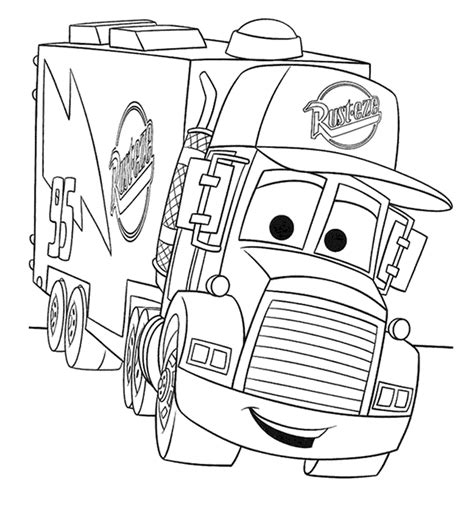 Save coloring page color online. Semi truck coloring pages to download and print for free