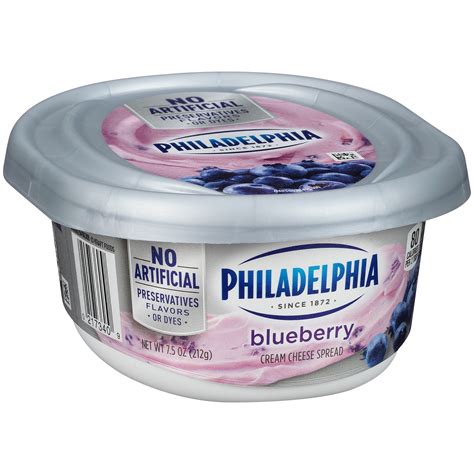 Philadelphia Blueberry Cream Cheese Spread 75 Oz Tub La Comprita