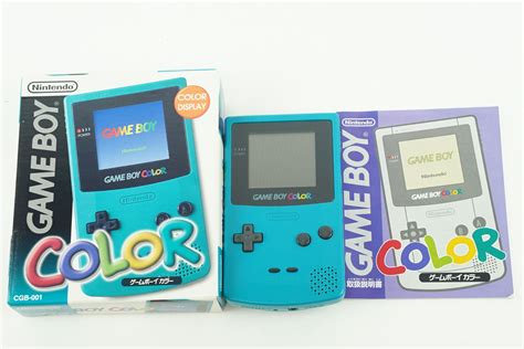 Nintendo Gameboy Color Blue Console 2 Gb Box From Japan Ebay