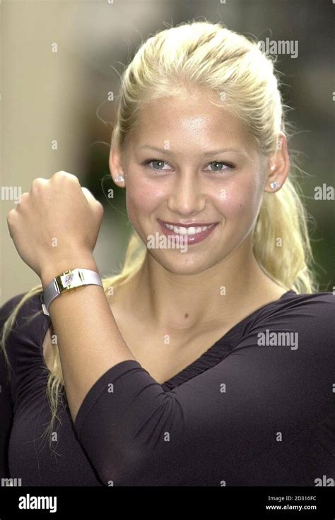 Russian Tennis Star Anna Kournikova Models New Omega Constellation Watch Hi Res Stock