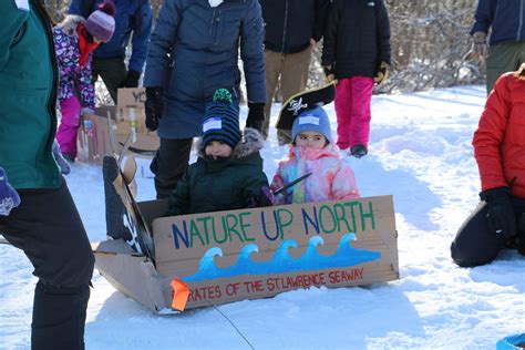 Annual Nature Up North Cardboard Sled Race The Hill News