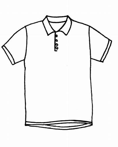 Polo Shirt Clipart Clip Drawing Line Sweatshirt