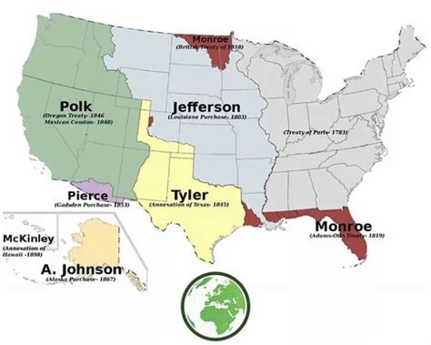 The United States Of America Territorial Expansion Vivid